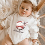 Custom Name Baseball Season Baby Romper