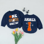 Custom Name One Spooky Cool Cousins Club 2 Sides Baby Romper