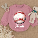 Custom Name Baseball Season Baby Romper