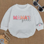 Custom Name Mamas Girl Birthday Baby Romper