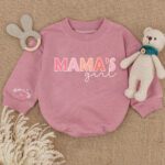 Custom Name Mamas Girl Birthday Baby Romper