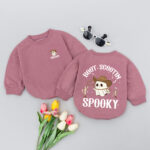 Custom Name Boot Scootin Spooky Cowboy Baby Romper