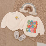 Custom Name Smile Cool Cousin Club Baby Romper