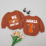 Custom Name One Spooky Cool Cousins Club 2 Sides Baby Romper