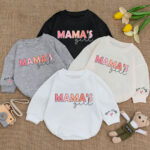 Custom Name Mamas Girl Birthday Baby Romper