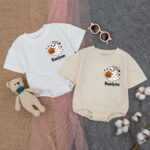 Custom Name Little Boo Pumpkin No Diggity Bout To Bag It Up Halloween Baby Romper