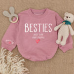 Custom Name Besties Just Like Our Moms Baby Romper