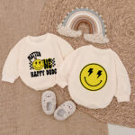 Custom Name Smile Matteo Is One Happy Dude Baby Romper