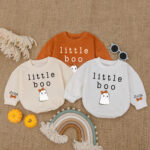 Custom Name Little Boo Baby Romper, Bubble Baby Romper