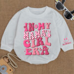 Custom Name Smile In My Mamas Girl Era Birthday Girl Baby Romper