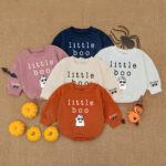 Custom Name Little Boo Baby Romper, Baby Girls Clothes