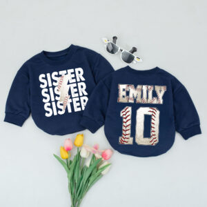 Personalized Baseball Jersey Bodysuit With The Name And Number Matching Baby Romper