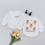 Custom Pumpkin Spooky Halloween Birthday Baby Romper