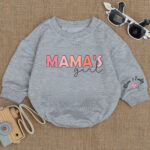 Custom Name Mamas Girl Birthday Baby Romper