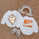 Custom Name Little Boo My First Halloween Baby Jumpsuit