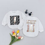 Personalized Baseball Jersey Bodysuit With The Name And Number Matching Baby Romper