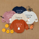 Custom Name Little Boo Baby Romper, Bubble Baby Romper