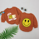 Custom Name Smile Matteo Is One Happy Dude Baby Romper