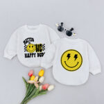 Custom Name Smile Matteo Is One Happy Dude Baby Romper