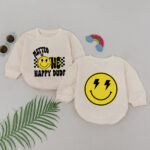 Custom Name Smile Matteo Is One Happy Dude Baby Romper