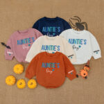 Custom Name Aunties Boy Birthday Matching Baby Romper, Birthday Boy Romper