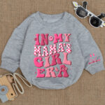 Custom Name Smile In My Mamas Girl Era Birthday Girl Baby Romper