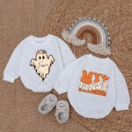 Custom Name Little Boo My First Halloween Baby Romper, Birthday Gifts For Baby