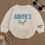 Custom Name Aunties Boy Birthday Matching Baby Romper, Birthday Boy Romper