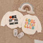 Custom Name One Spooky Cool Cousins Club 2 Sides Baby Romper