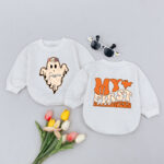 Custom Name Little Boo My First Halloween Baby Romper, Birthday Gifts For Baby