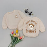 Custom Name Boot Scootin Spooky Cowboy Baby Romper