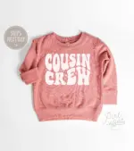 Cousin Crew Onesie Boho Retro Bodysuit Cute Cousin Natural Onesie