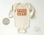 Cousin Crew Onesie Boho Retro Bodysuit Cute Cousin Natural Onesie