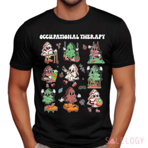 Christmas Tree Occupational Therapy Vintage Shirt