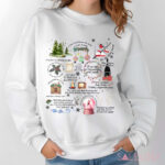 Christmas Song Lyrics Collage With Christmas Symbols Shirt