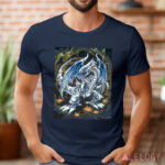 Anime Blue Eyes White Dragon Shirt