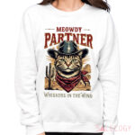 Meowdy Partner Cowboy Cat Whiskers In The Wind Shirt