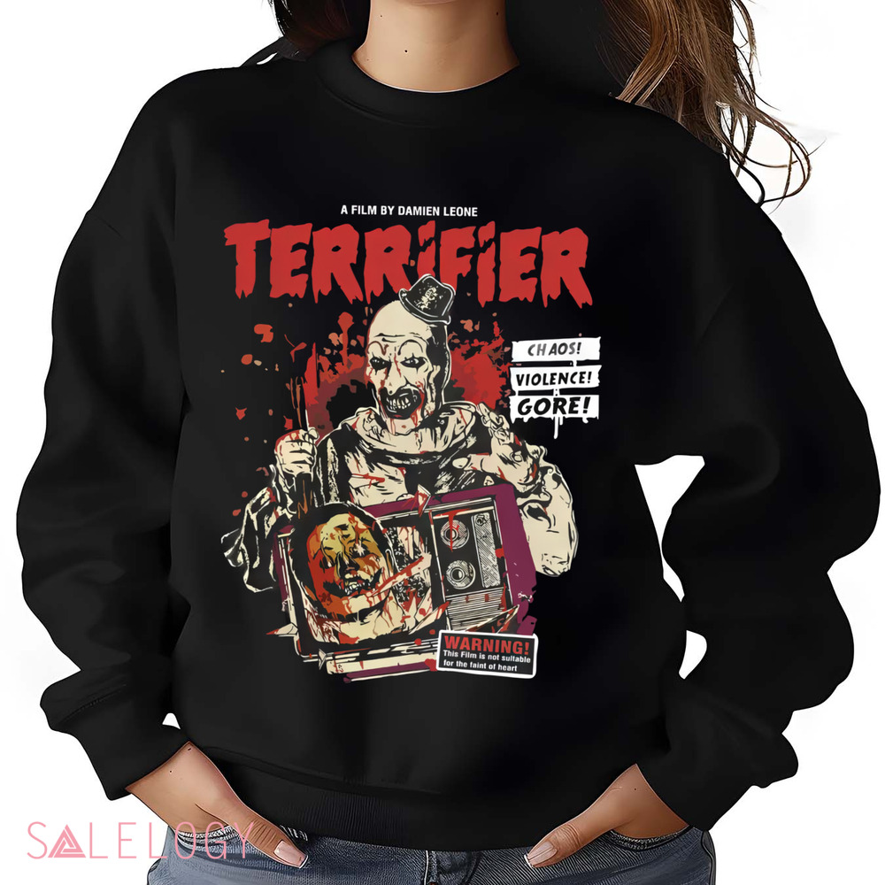 A Film By Damien Leome Terrifier Chaos Violence Gore Horror Movie Vintage Shirt