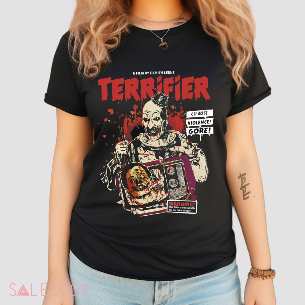 A Film By Damien Leome Terrifier Chaos Violence Gore Horror Movie Vintage Shirt