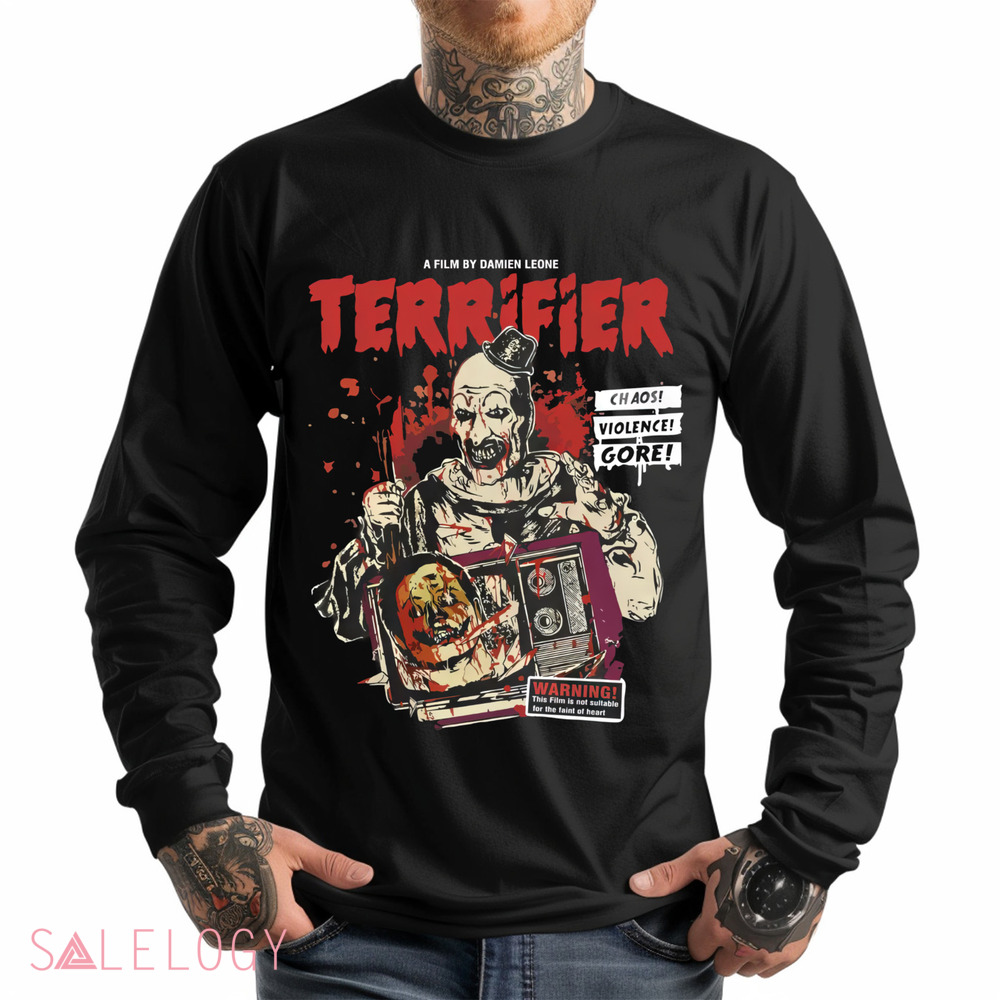 A Film By Damien Leome Terrifier Chaos Violence Gore Horror Movie Vintage Shirt