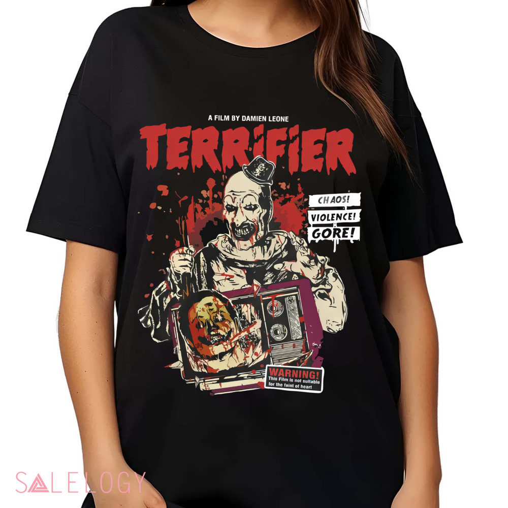 A Film By Damien Leome Terrifier Chaos Violence Gore Horror Movie Vintage Shirt