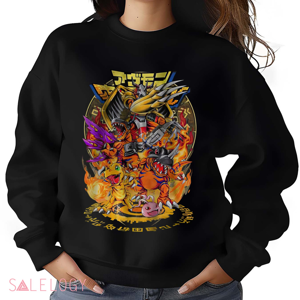 Agumon Greymon Digimon Anime Vintage Shirt