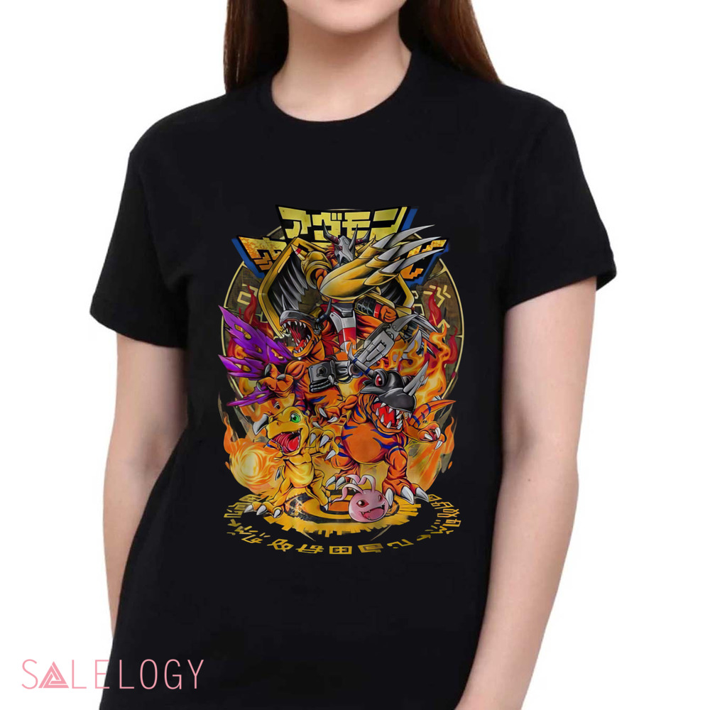 Agumon Greymon Digimon Anime Vintage Shirt