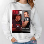 Bijan Robinson Atlanta Falcons vs. Brock Bowers Las Vegas Raiders on MNF Poster Shirt