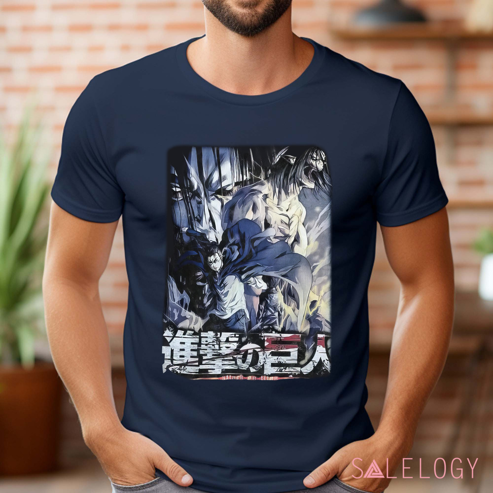 Attack on Titan Eren Jaeger Titan Clash Vintage Shirt