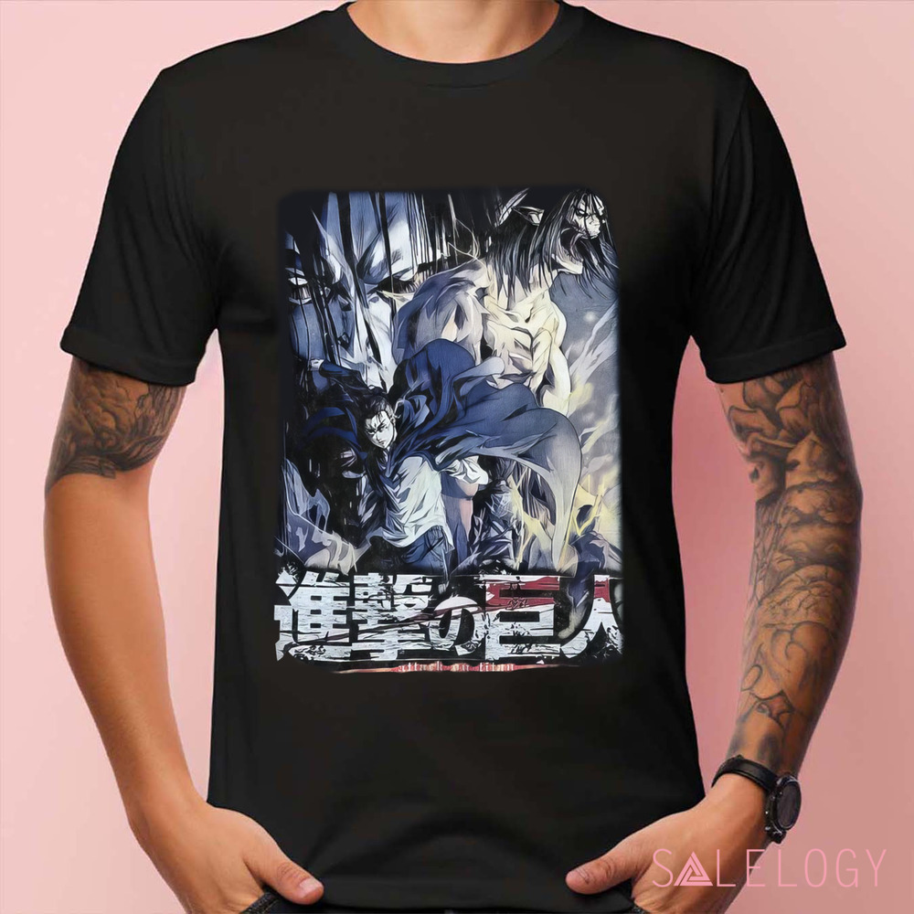 Attack on Titan Eren Jaeger Titan Clash Vintage Shirt