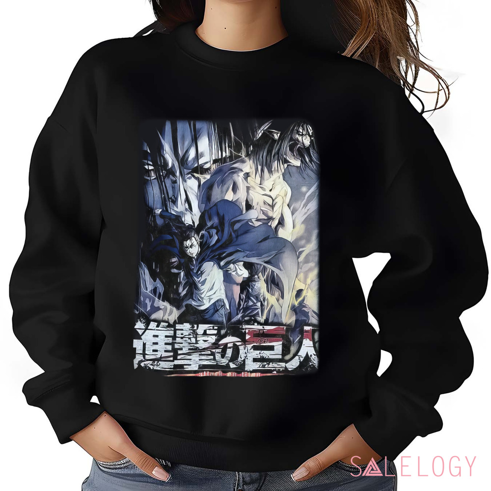 Attack on Titan Eren Jaeger Titan Clash Vintage Shirt