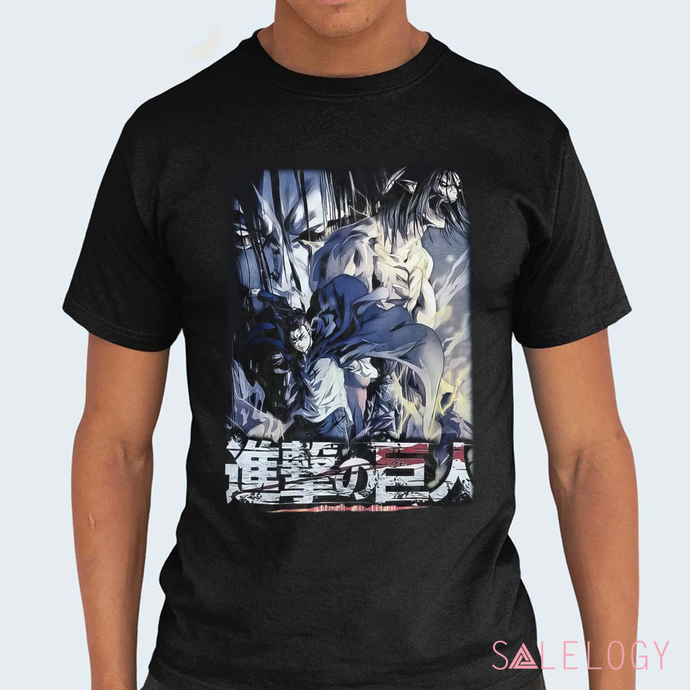 Attack on Titan Eren Jaeger Titan Clash Vintage Shirt
