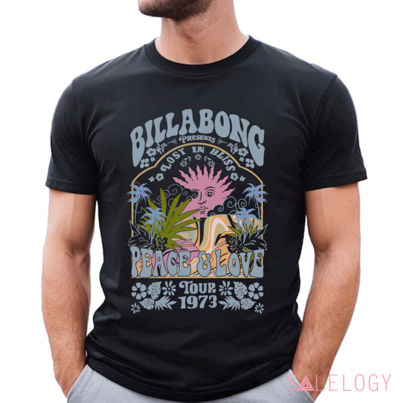 Billabong Presents Lost in Bliss Peace and Love Tour 1973 Shirt