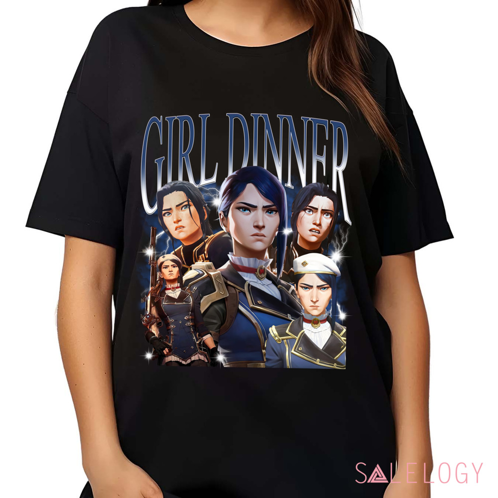 Caitlyn Arcane Girl Dinner Vintage Bootleg Shirt